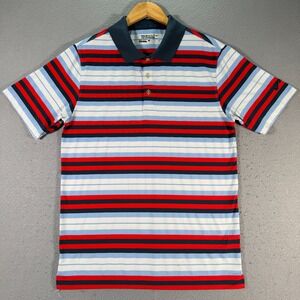 Nike Golf Tour Performance Polo Shirt Mens Small Multicolor Stripes Dri-Fit